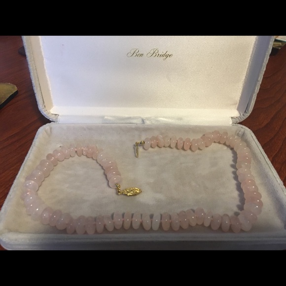 Vintage Rose Quartz necklace - Picture 5 of 5